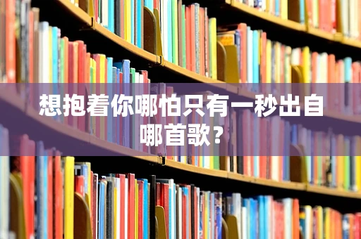 想抱着你哪怕只有一秒出自哪首歌？