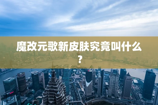 魔改元歌新皮肤究竟叫什么？