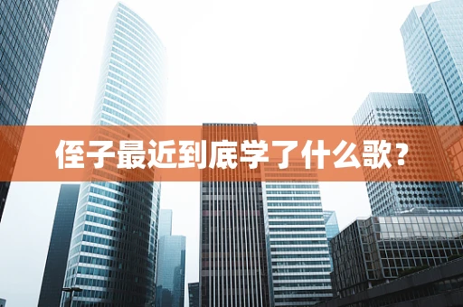 侄子最近到底学了什么歌？