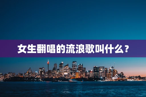 女生翻唱的流浪歌叫什么？