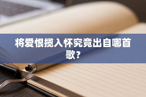 将爱恨揽入怀究竟出自哪首歌？