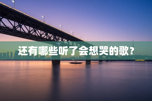 还有哪些听了会想哭的歌？