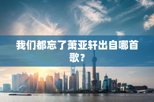 我们都忘了萧亚轩出自哪首歌？