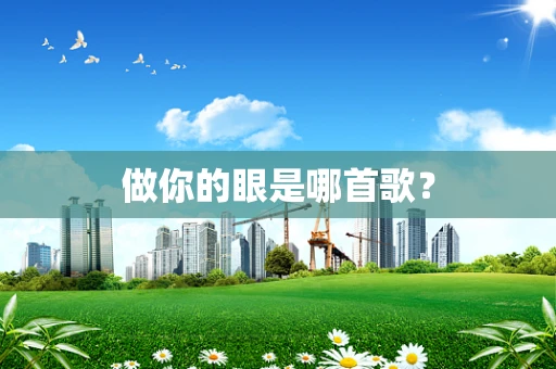 做你的眼是哪首歌？