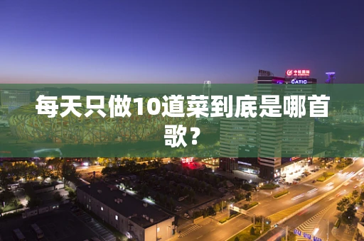 每天只做10道菜到底是哪首歌？