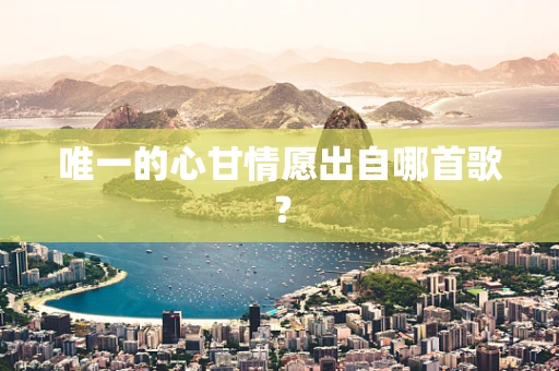 唯一的心甘情愿出自哪首歌？