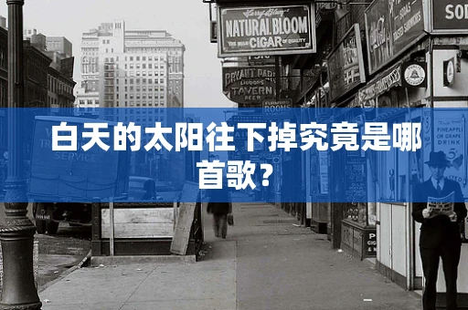 白天的太阳往下掉究竟是哪首歌？