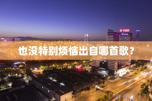 也没特别烦恼出自哪首歌？