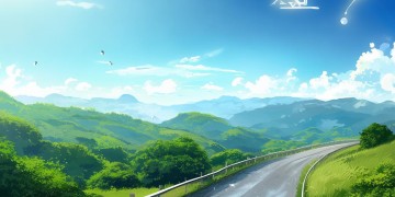 公路上的青山绿水究竟是哪首歌？